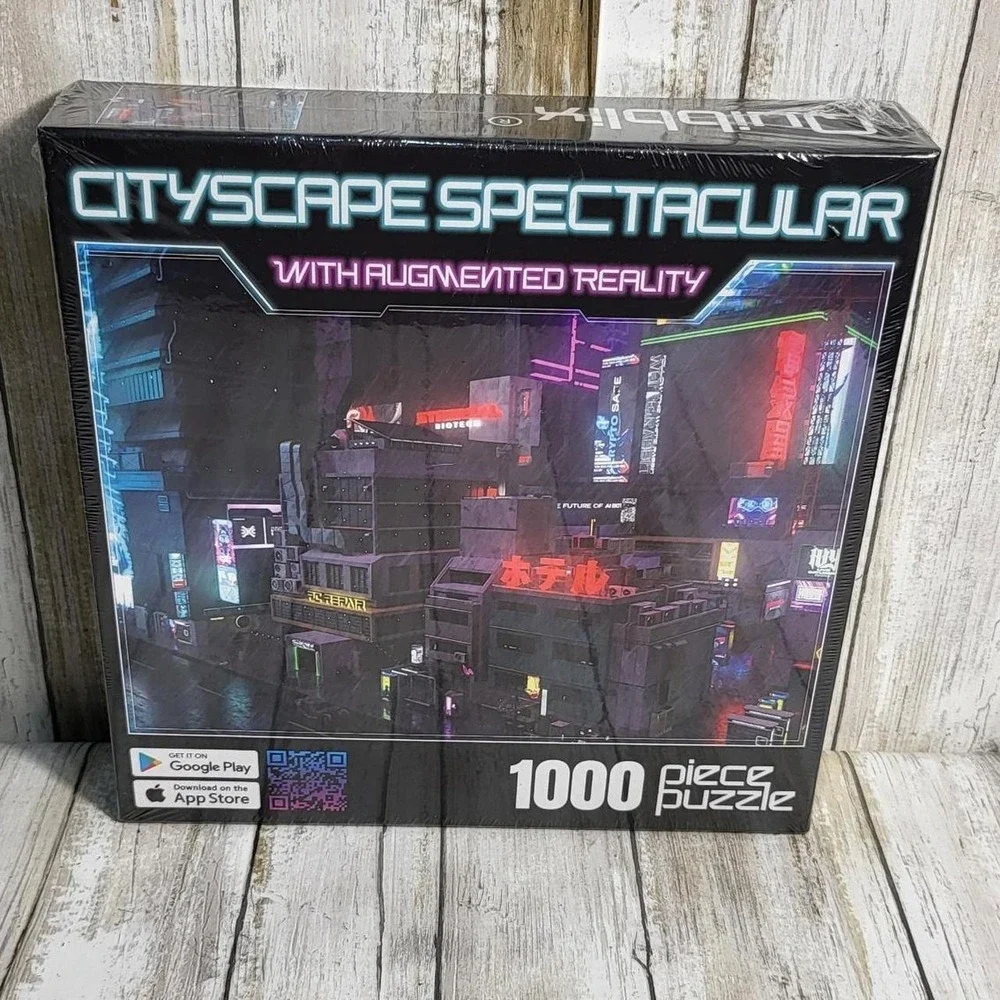 Cityscape Spectacular With Augmented Reality 1000 Piece Jigsaw Puzzle